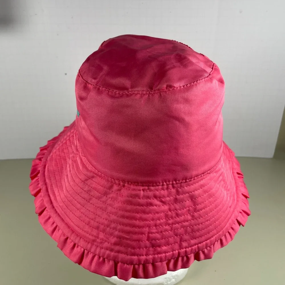 U.S. Skidz UPF 50+ Sun Hat Beach Pool Vacation Hot Pink‎ Flamingo Size 6